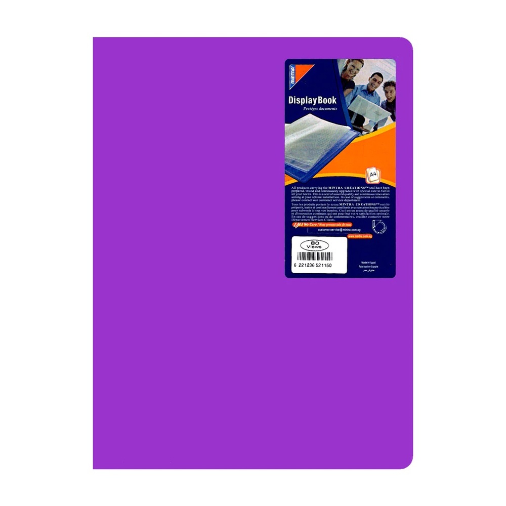 Porte Vues 140 Vues Mintra 70 Pochettes Couleurs Assorties