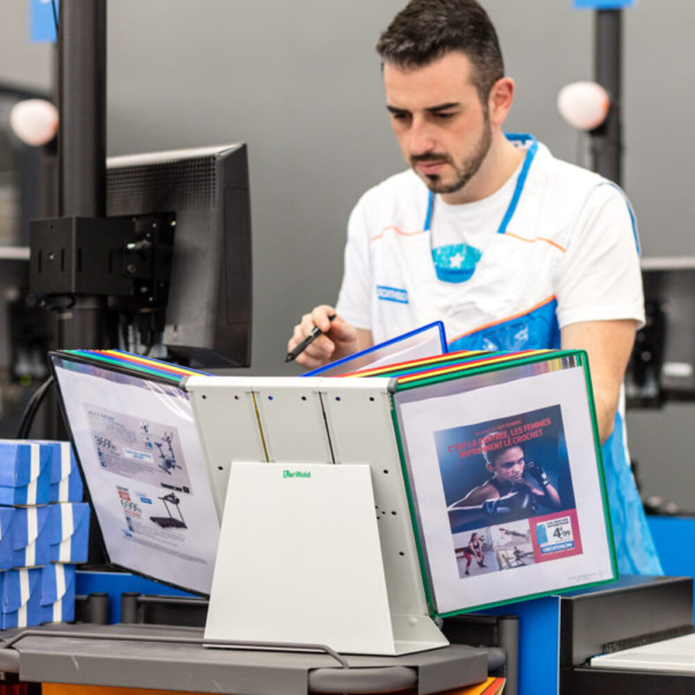 Ensemble Kit Pupitre Tarifold 10 Pochettes Assorties A4 434109