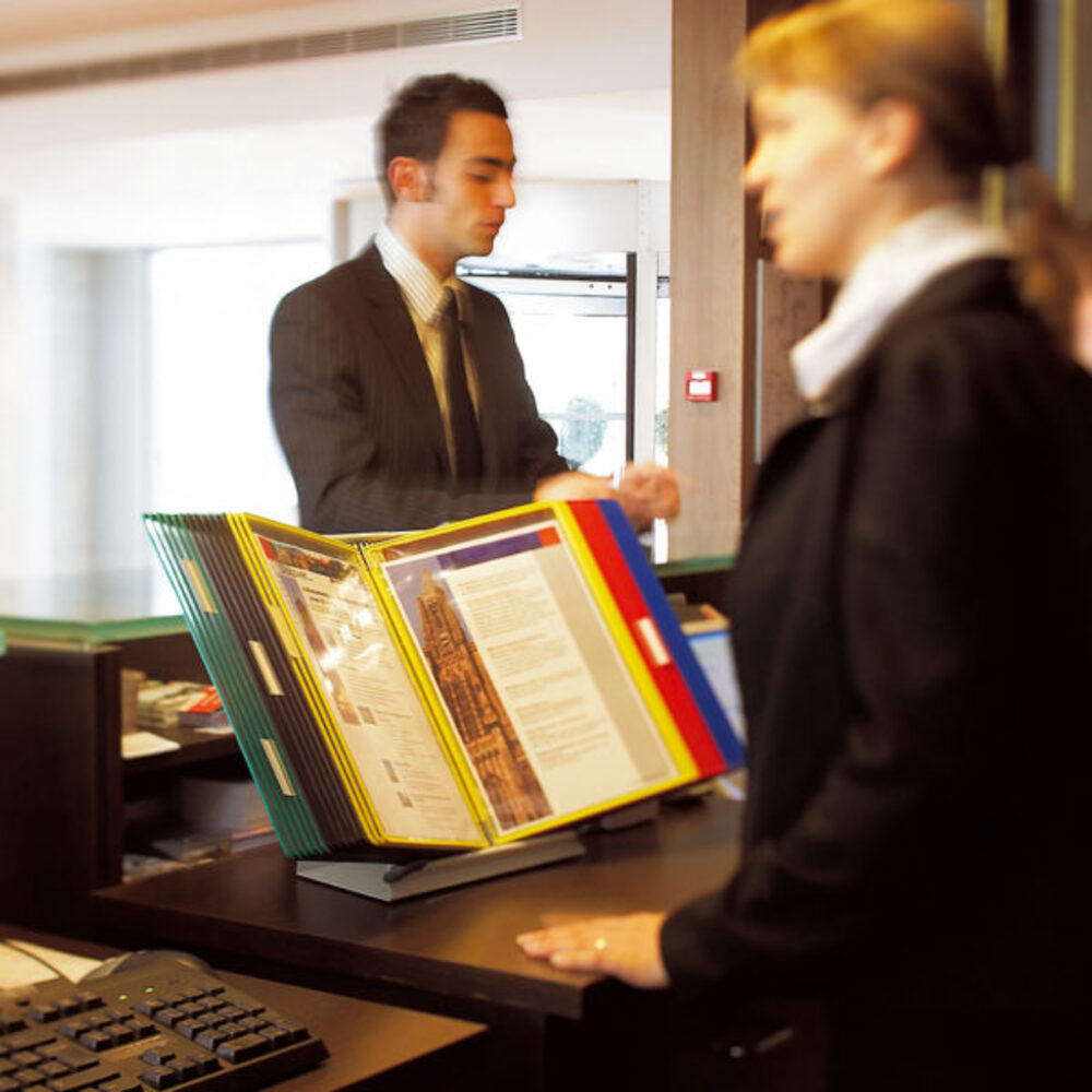 Ensemble Kit Pupitre Tarifold 20 Pochettes Assorties A4 434209