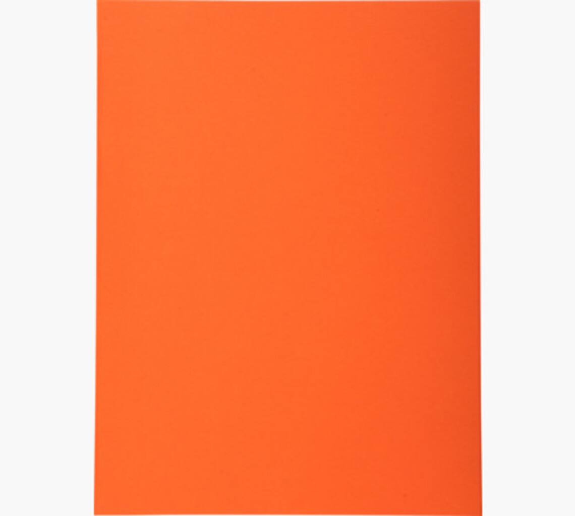 Paquet 100 Chemises Cartonnées Exacompta Forver 170 Grs Orange 420007E 