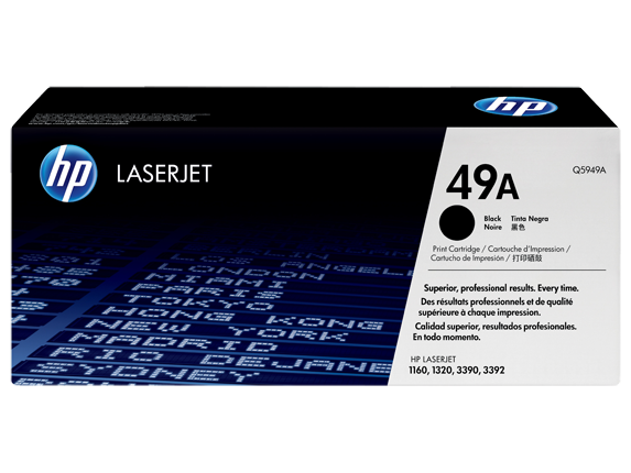 Toner HP 49A Black Original LaserJet (Q5949A) 2500 Pages
