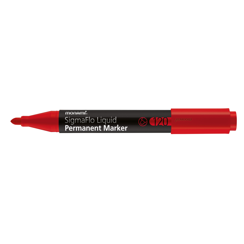 Marqueur Monami Sigmaflo 120 Rouge Permanent