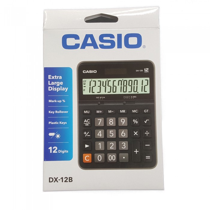 Calculatrice Casio DX-12B-BK