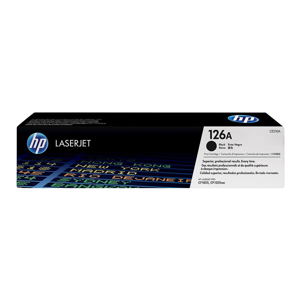 Toner HP 126A Black Original LaserJet  (CE310A) 1200 Pages