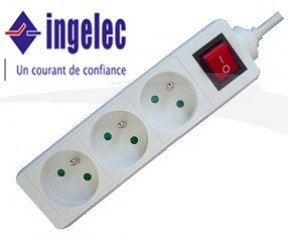 Multiprise Rallonge Electrique 3 Prises Ingelec 1.5M
