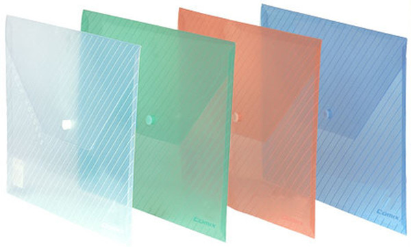 Enveloppe Plastique A Bouton COMIX