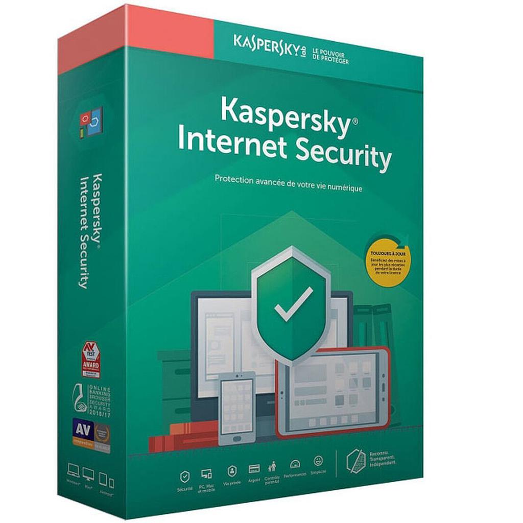 Kaspersky Internet Security 10 Postes / 1 An