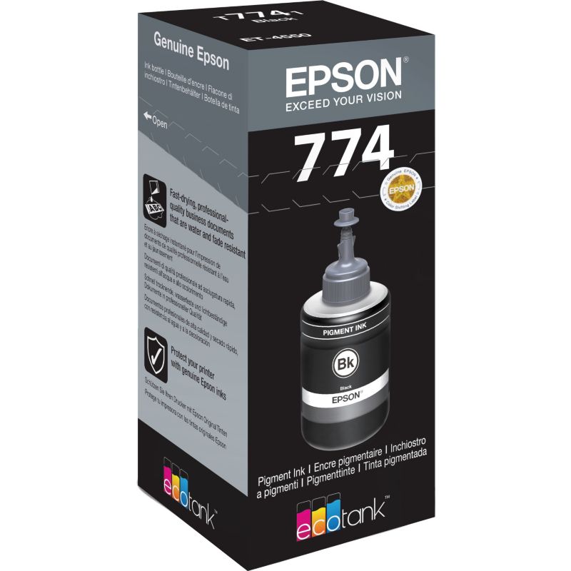 Bouteille d'encre Epson 774 (T7741) Noire