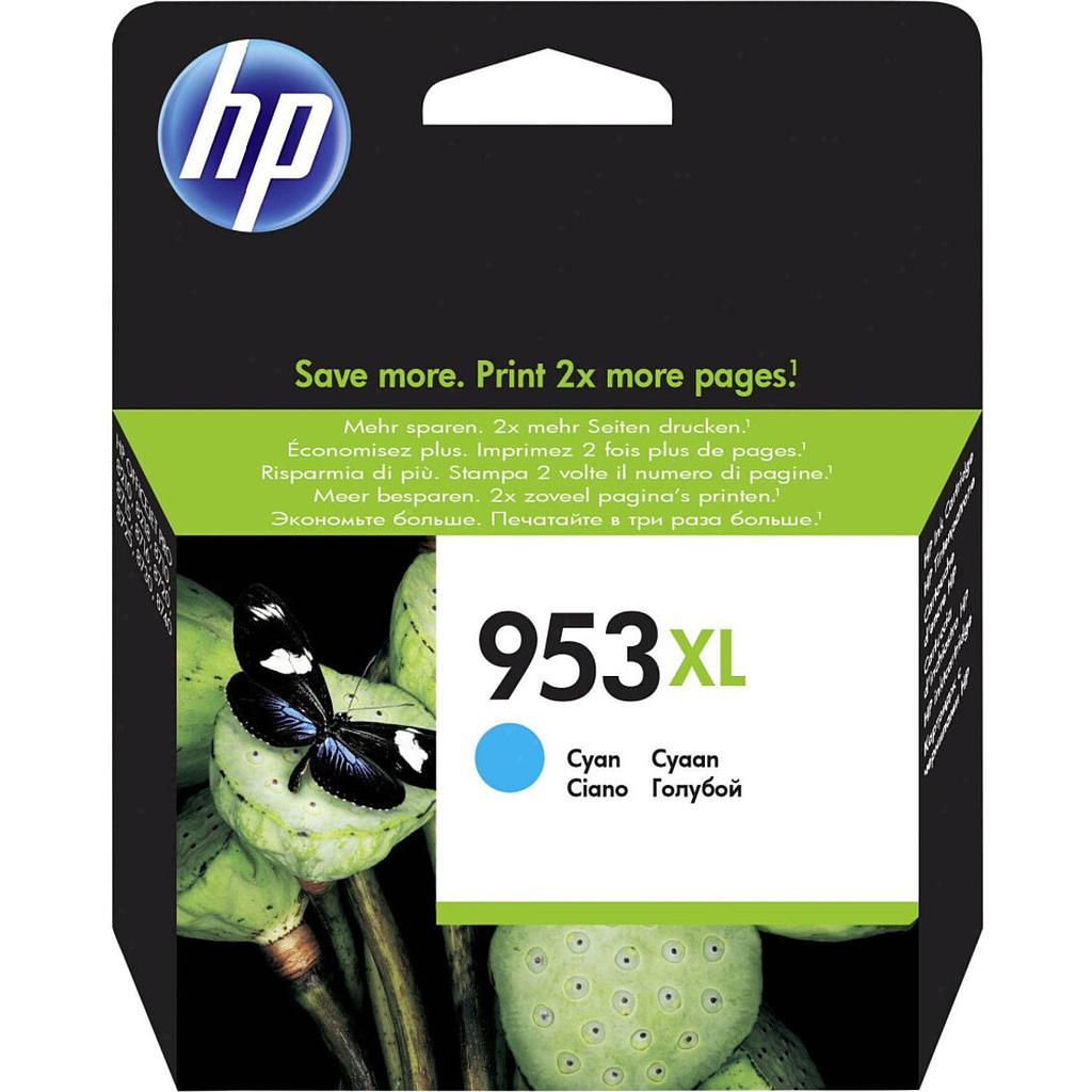 Cartouche Hp  953XL Cyan 1600 Pages F6U16AE
