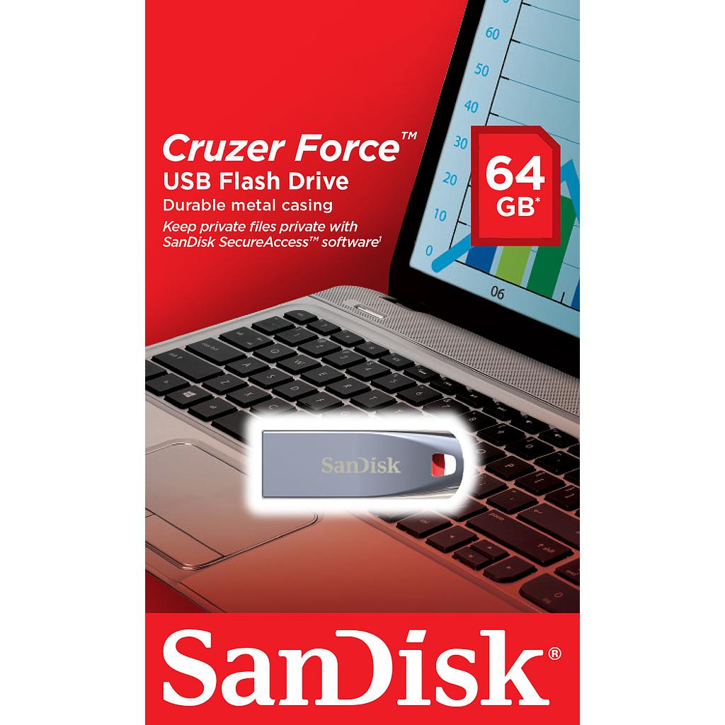 Clé Usb Sandisk 32GB Cruzer Force 2.0