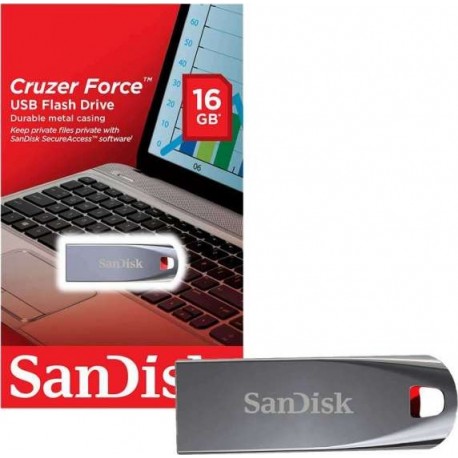 Clé Usb Sandisk 16GB Cruzer Force 2.0 