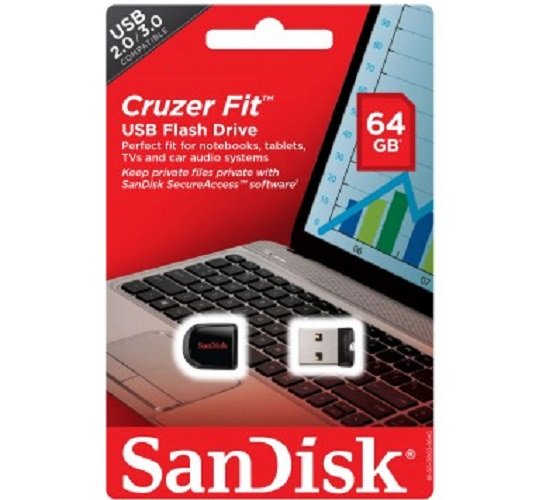 Clé Usb Sandisk 64GB Cruzer Fit 2.0