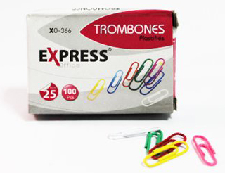 Boite Trombones Plastifiée 25mm Express