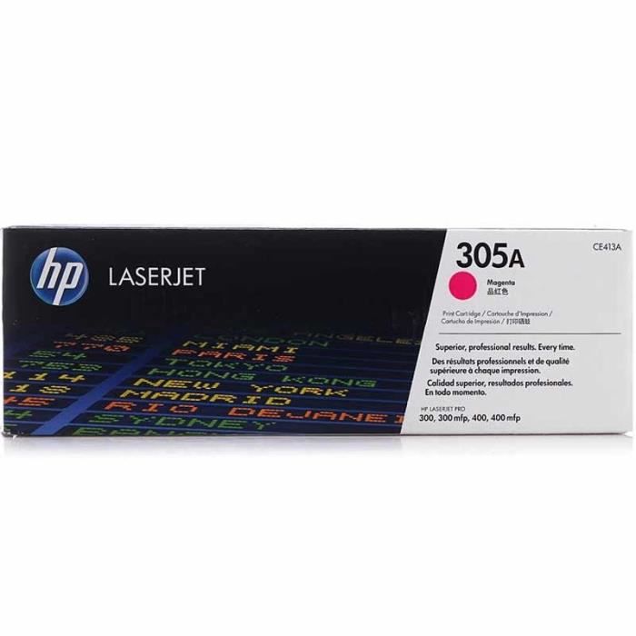 Toner HP 305A Magenta Original LaserJet (CE413A) 2600 Pages