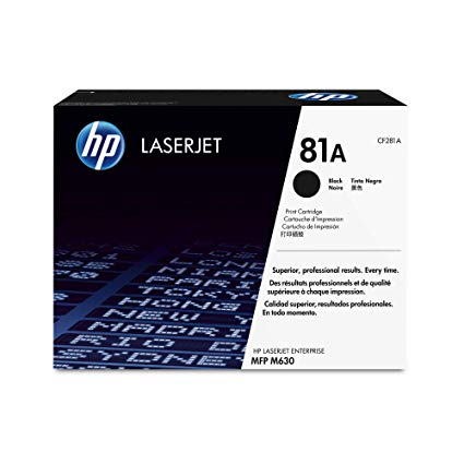 Toner HP 81A Black Original LaserJet (CF281A) 10500 Pages