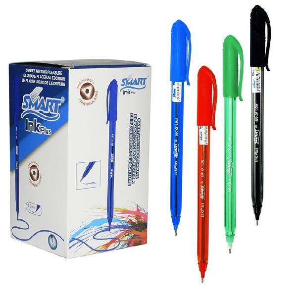 Paquet 50 Stylo Smart InkPlus Rouge Vert