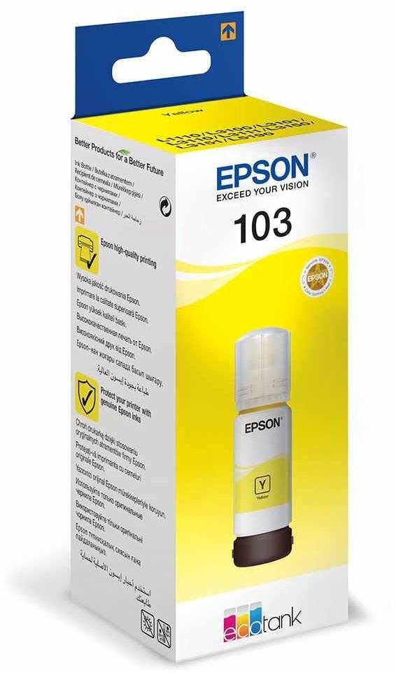 Bouteille d'encre Epson 103 Yellow EcoTank d'origine