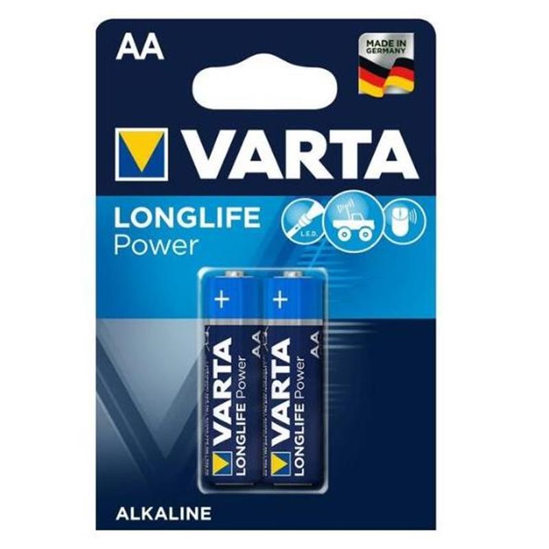 Pack 2 Piles Varta AA 1.5V Longlife Power