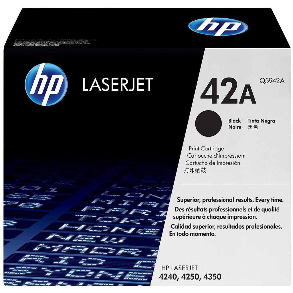 Toner HP 42A Black Original LaserJet (Q5942A) 10000 Pages