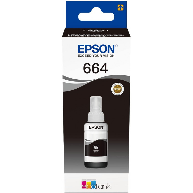 Bouteille d'encre Epson 664 (T6641) Noire