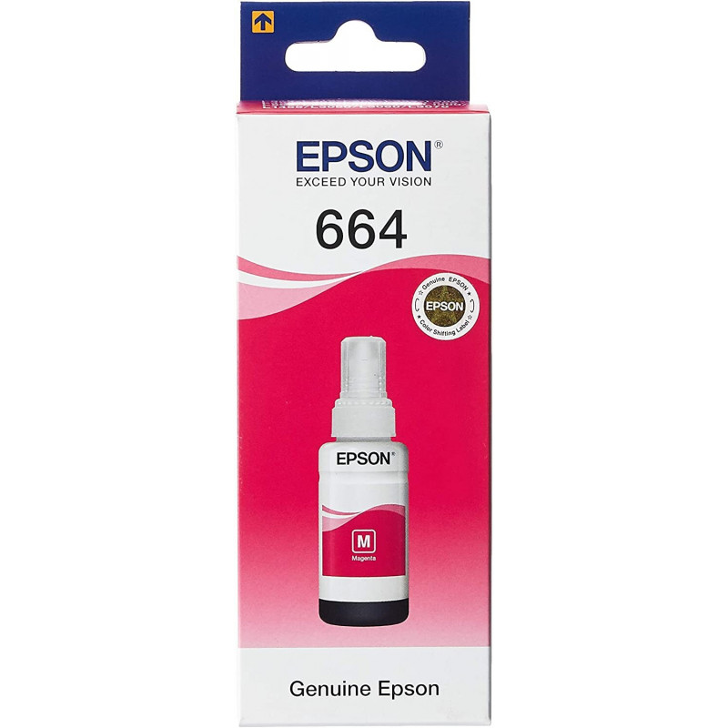 Bouteille d'encre Epson 664 (T6643) Magenta