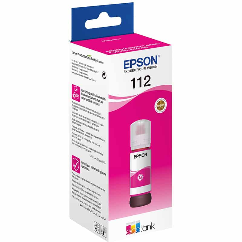 Bouteille d'encre Epson 112 Magenta EcoTank d'origine