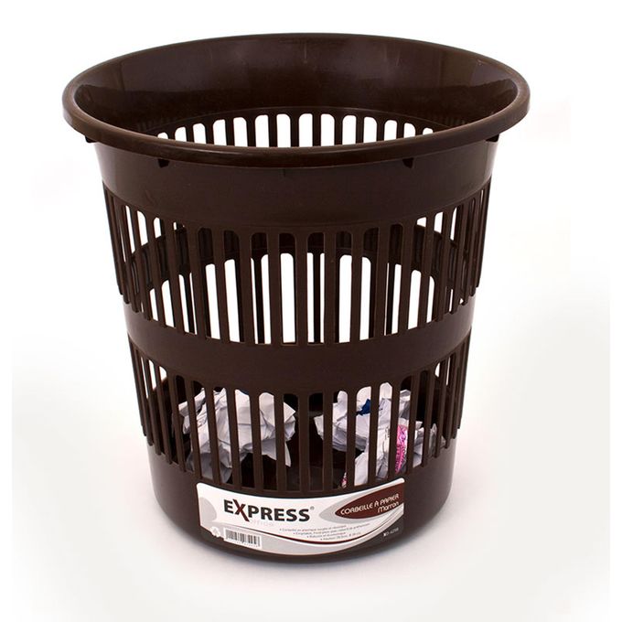 Poubelle Plastique 28.5 Cm Express XO-4258 Marron