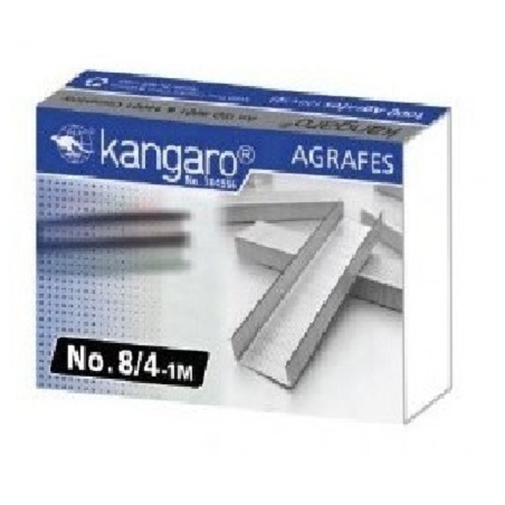 Paquet De 10 Boites Agrafes 8/4 Kangaro 1000 Staples 