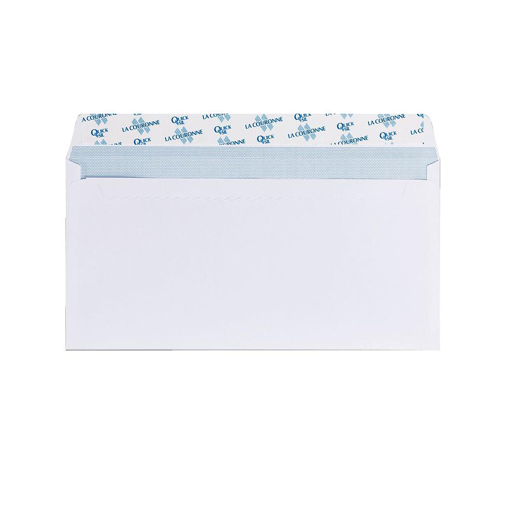Paquet 500 Enveloppes 110/220 Blanches 90Grs Sam Sans fenêtre