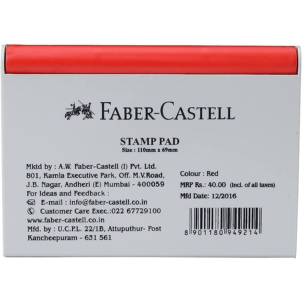 Encreur A Tompon Faber Castell Stamp Pad Rouge 494921