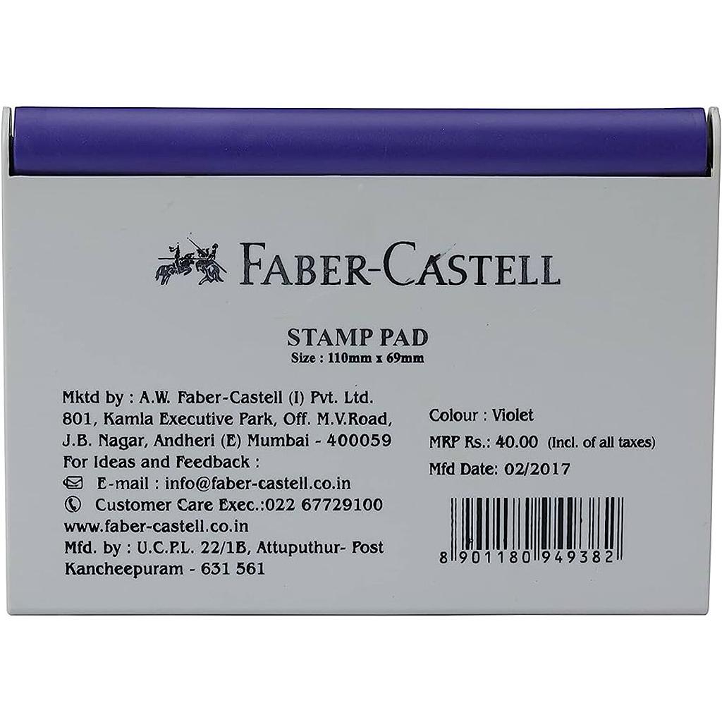 Encreur A Tompon Faber Castell Stamp Pad Bleu 494951