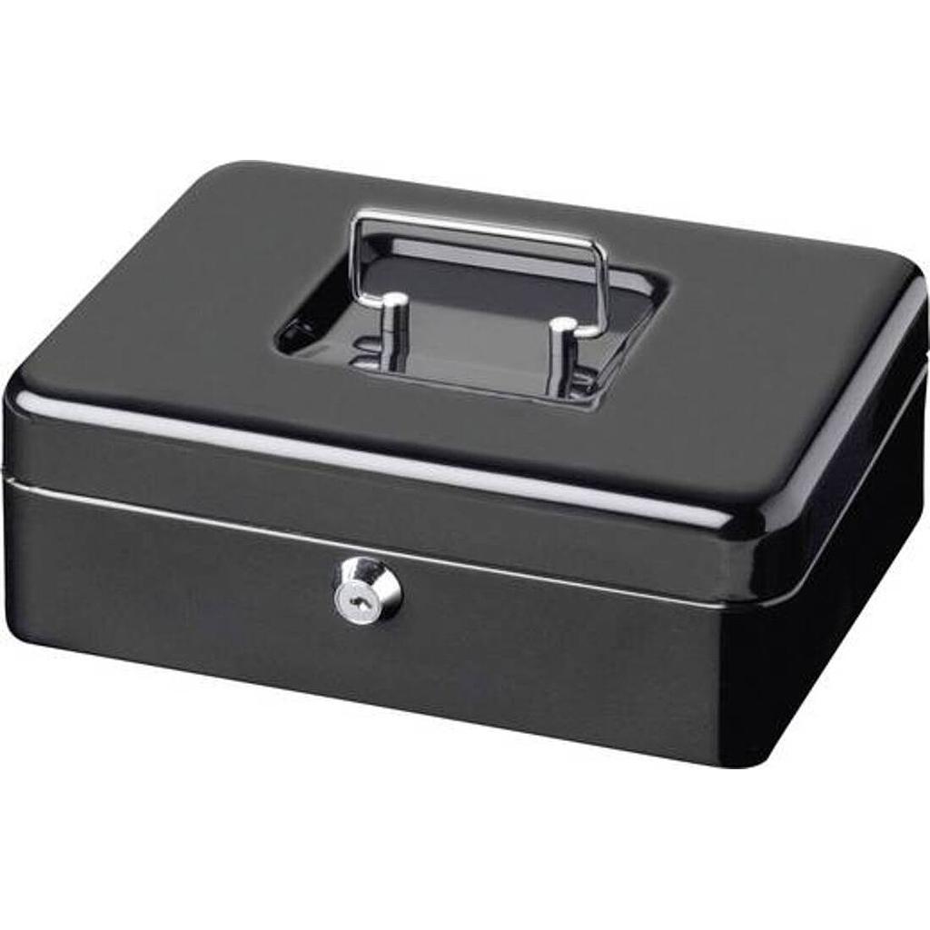 Caisse à Monnaie S250 Métallique Cash Box MF 20x24.5 Cm Black