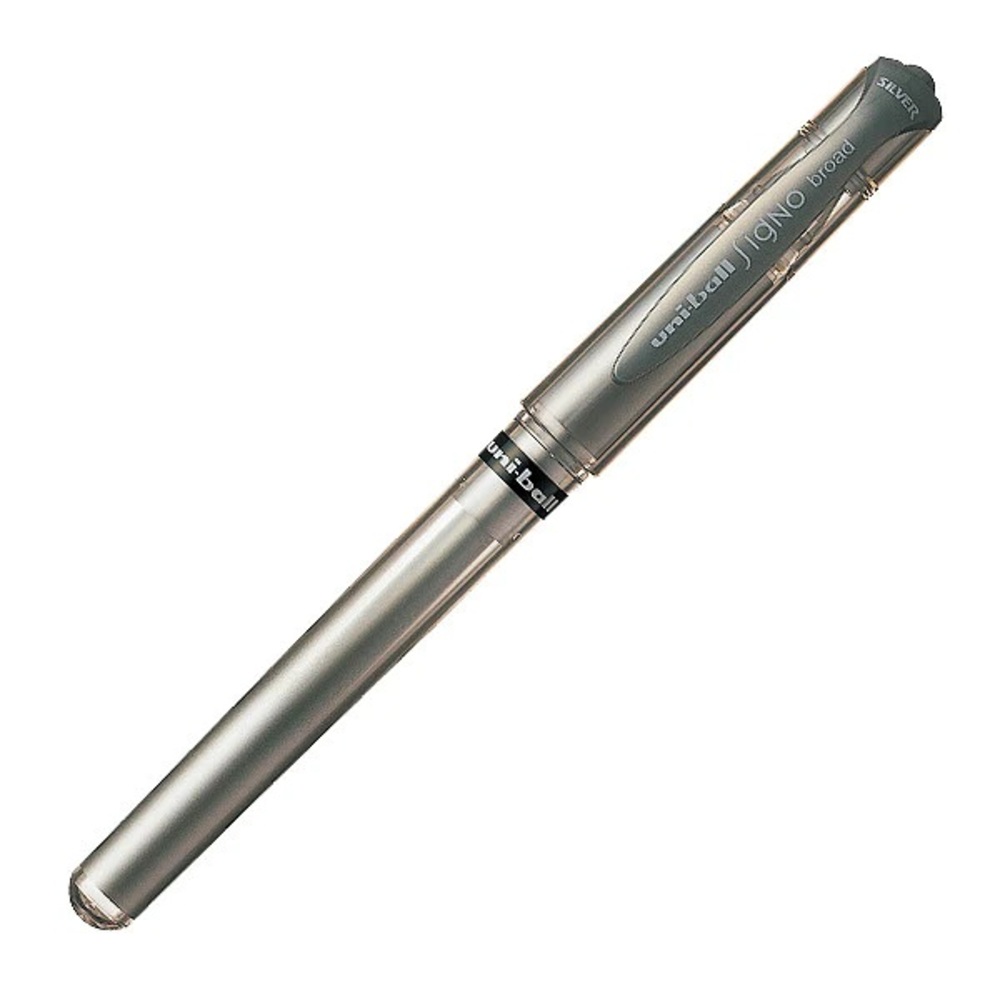 Paquet 12 Stylos Uniball Signo UM-153 Roller Pen 1.00 MM Silver
