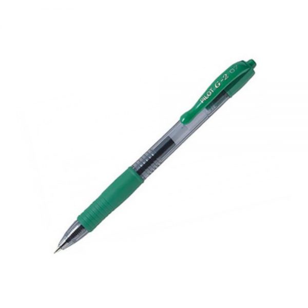 Paquet 12 Stylos Pilot G-2 Gel 0.7mm Vert