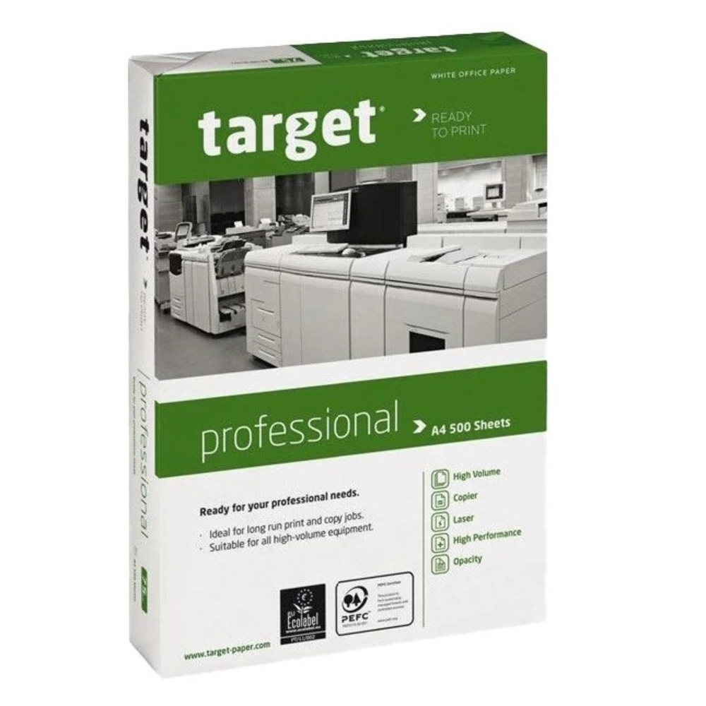 Paquet 5 Ramettes Papier Laser A4 80Grs Target 500 Feuilles