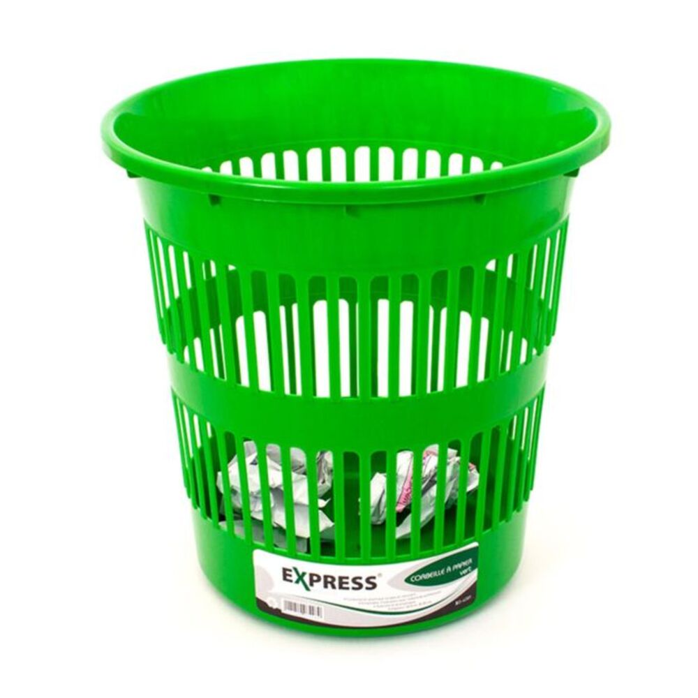Poubelle Plastique 28.5 Cm Express XO-4289 Vert