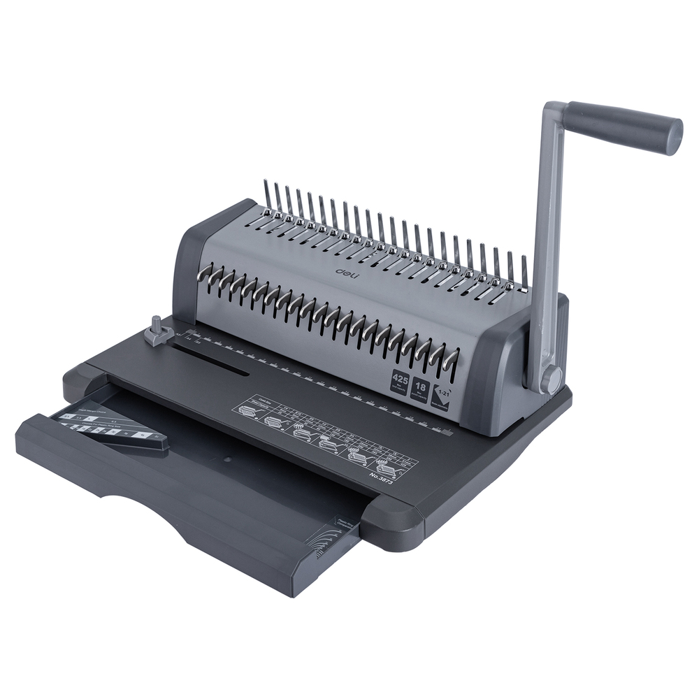 Machine Reliure Spirale Manuelle Deli E3873 18 Feuilles