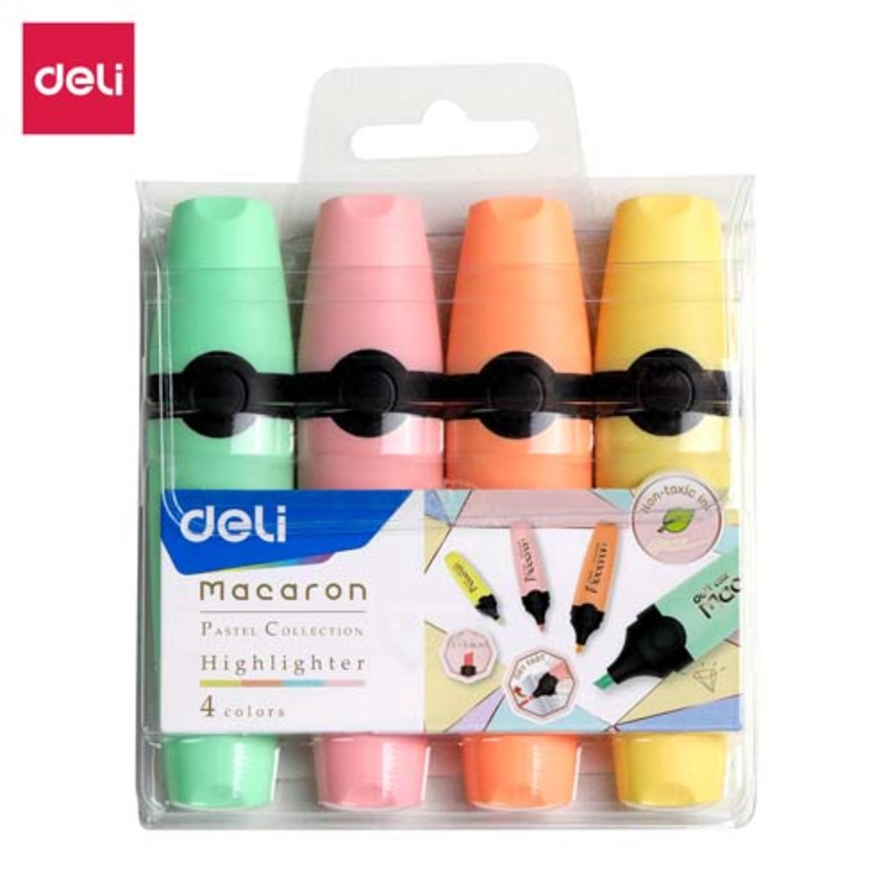 Jeu 4 Fluorescent Deli Macaron Pastel Color U356