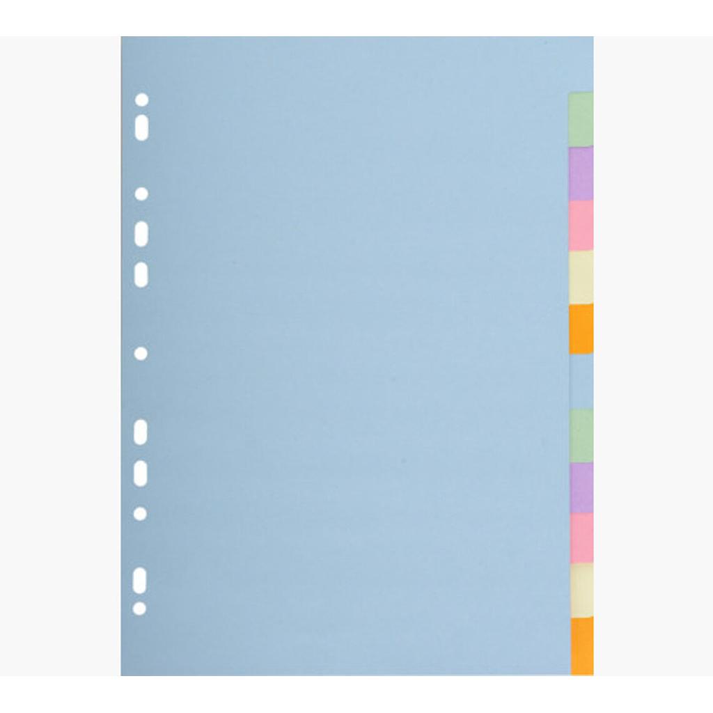 Jeu Intercalaire Exacompta 6 F Pastel 1612E A4 170 Grs