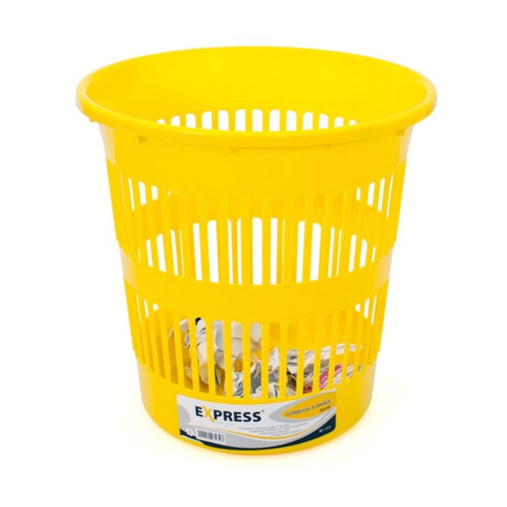 Poubelle Plastique 28.5 Cm Express XO-4326 Jaune