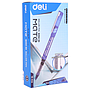 Paquet 12 Stylos Roller Pen Deli Mate  Q20230 0.5mm Bleu 
