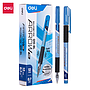 Paquet 12 Stylos A Bille Deli Arrow Q10-BL 0.7mm Bleu